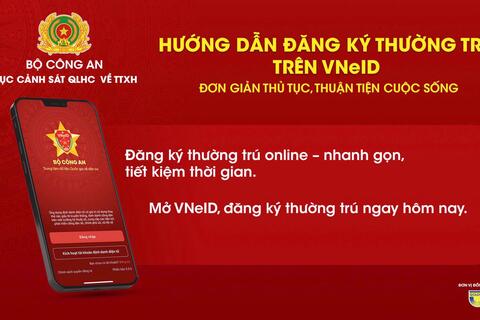 Hướng dẫn đăng ký thường trú trên VNeID