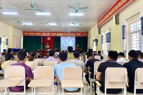 Huấn luyện nghiệp vụ PCCC và CNCH chuyên sâu cho lực lượng dân phòng huyện Quan Hoá