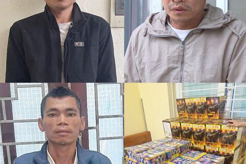 Phòng Cảnh sát kinh tế bắt giữ 3 đối tượng mua bán và tàng trữ gần 300 kg pháo hoa nổ trái phép