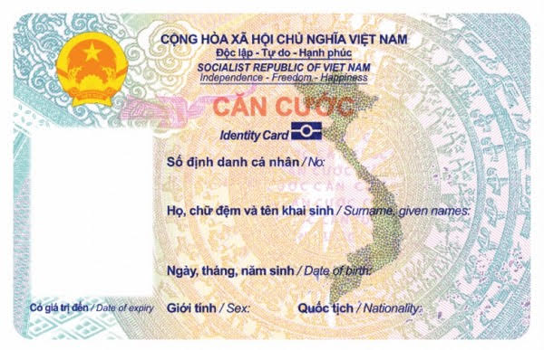 Giá trị sử dụng và nội dung thể hiện trên thẻ căn cước -0