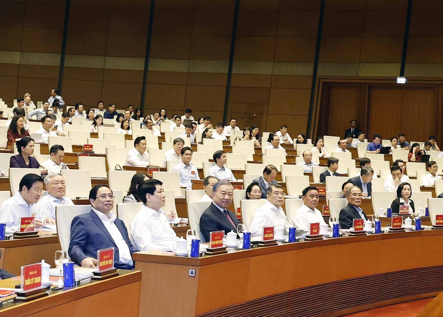 Tổng Bí thư Tô Lâm và các đại biểu dự Hội nghị. (Cổng TTĐT Bộ Công an)